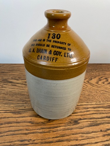 Antique stoneware flagon a - antique,
