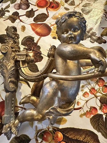 Antique wall mounted putti - wall,