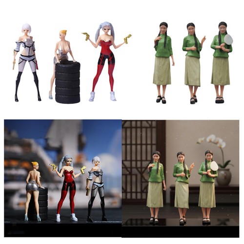 Scale girl figurine - 1/64,