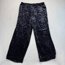 Eileen Fisher Velvet Wide Leg Lounge Pants Comfortable Casual Size S