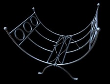 STEEL METAL FIRE STOVE WOODBURNER LOG BASKET