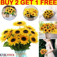 7 Heads Artificial Sunflowers