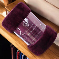 Faux Fur Mink Blanket Warm Sofa Bed Soft Cuddly Fleece Throw Single Double King