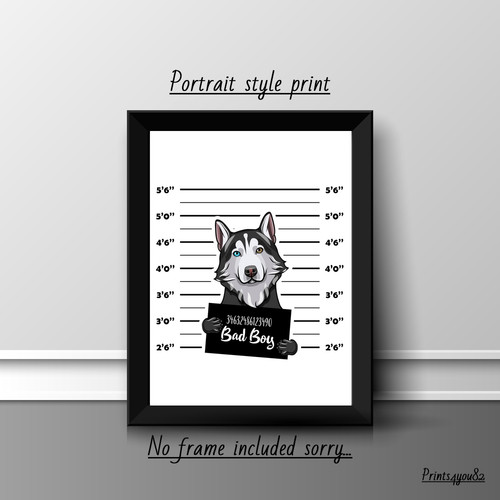 Alaskan husky pet dog print - alaskan,