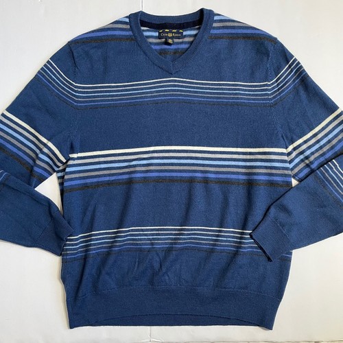 Merino wool blend - blend, striped