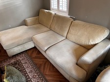 DFS Freya 4-Seater Corner Sofa With Matching Swivel Chair In Green