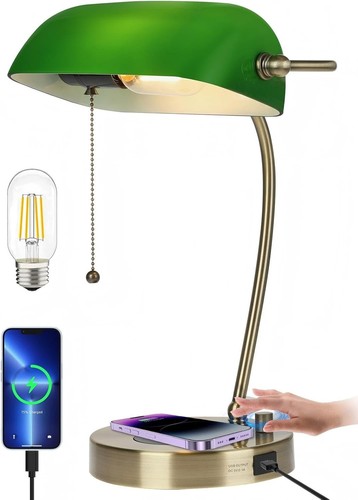 Newrays bankers desk - desk, lamp