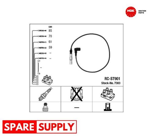 Ignition cable kit - cable, vw