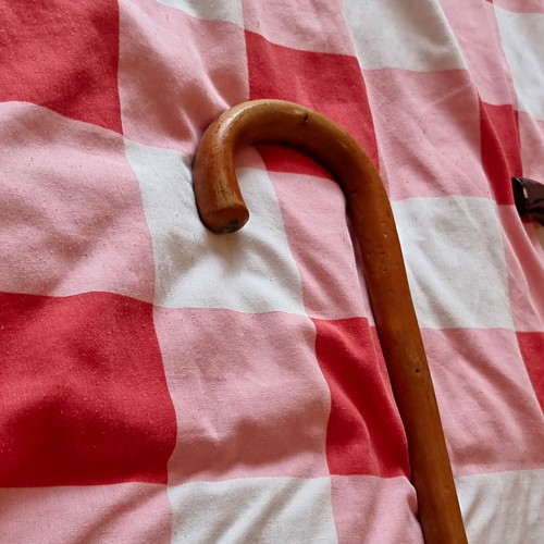 Wood handle walking - wood, cane