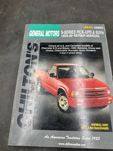 Chilton chevy s10 - chevy, gmc