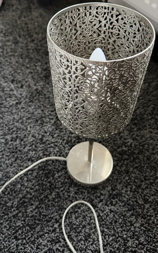 Next smoke grey drizzle table - grey,