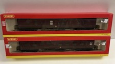 Hornby OO Gauge R4203 & R4204 Weathered BR Mk1 Parcels & Buffet Coaches x2 Boxed