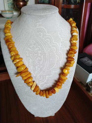 Amber necklace vintage - necklace,vintage,