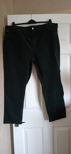 Bottle green cord trousers - m&s,
