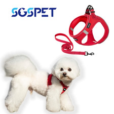 Small Dog Breathable Mesh Harness Soft Puppy Vest Chest Strap XXXS-L SGSPET HOT!