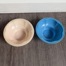 Vintage Blue And White Plastic