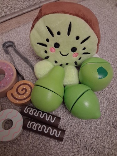 Wooden play food