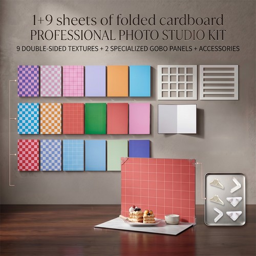9pcs patterns double - 18, sided