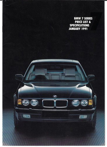 Bmw series e32 - bmw, 7-series
