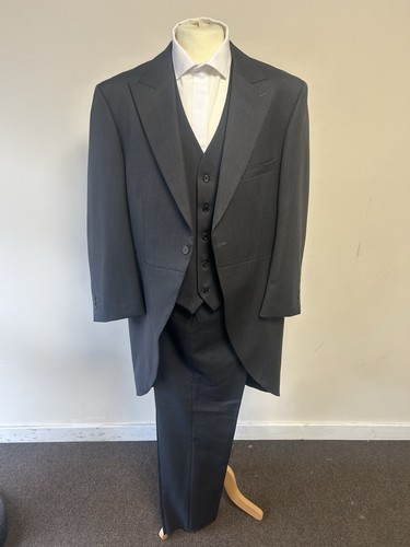 Grey herringbone piece - grey, tails