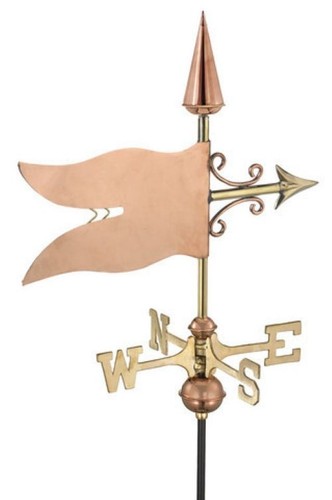 Banner copper weathervane - banner,