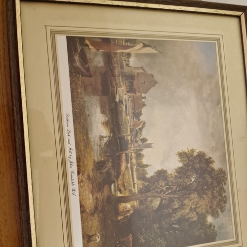 Glass wood framed - framed, print