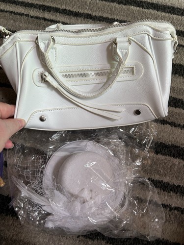 Primark white faux - primark, leather