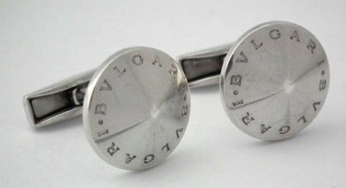 Bulgari cufflinks silver - bulgari,