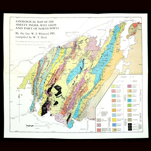 Geological map the shelve - map,