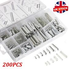 200 Set Assorted Coil Spring Small Metal Steel Expansion Compressed Springs UK