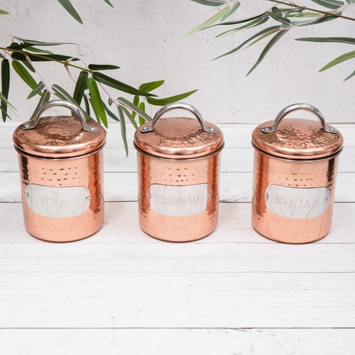 Copper hammered tea - hammered,