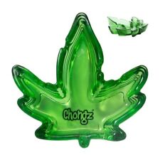 Novelty GLASS LEAF SHAPE ASHTRAY Design Cigarette Cigar Smoking