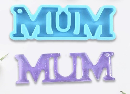 Dad mum baby silicone mould - silicone,