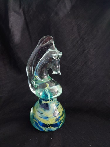 Mdina signed seahorse - signed, cm