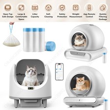 Automatic Cat Litter Box 65L+9L Self Cleaning Litter Tray Smart App Control