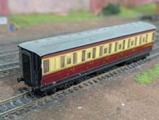 Hornby Dublo 32013 LNER Gresley teak composite in BR crimson & cream E42759E