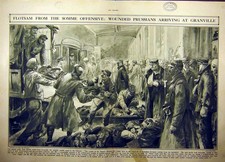 Original Old Antique Print