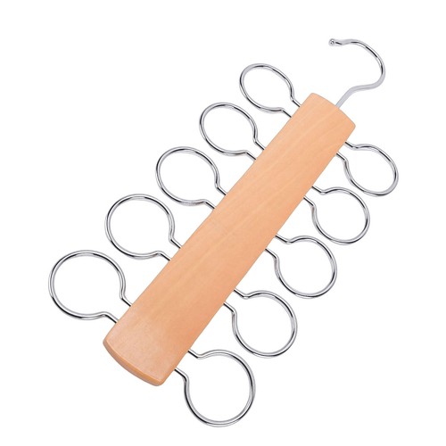 Loop wooden scarf hanger - scarf,