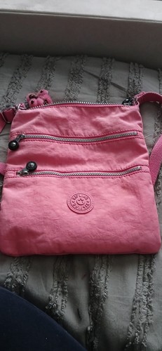 Kipling pink nylon crossbody - pink,