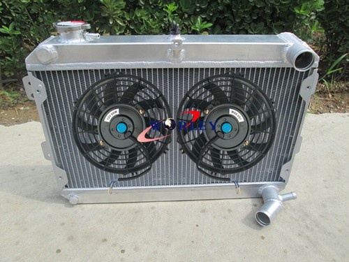 Row aluminum radiator fan - row,