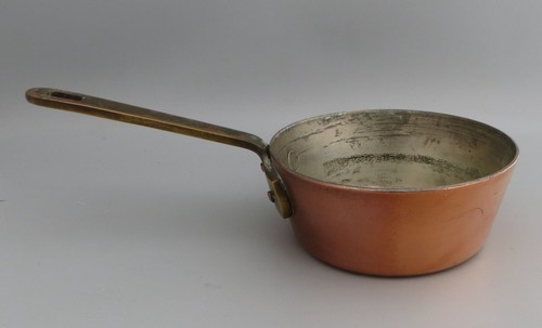 Vintage tinned copper brass - copper,