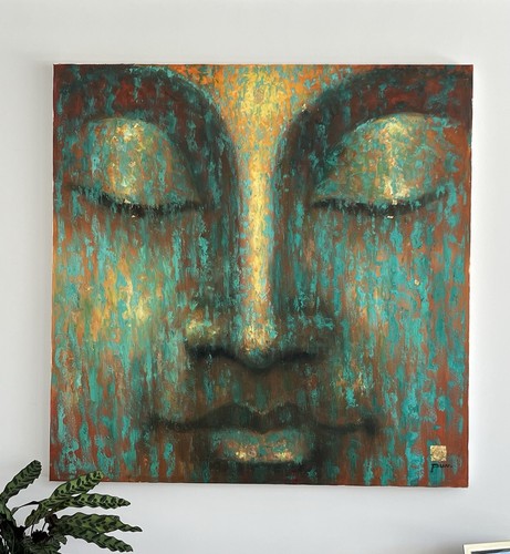 Buddah painting oil - oil, on