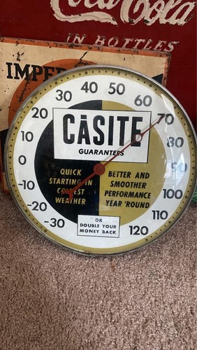 Old advertisng thermometer - old,