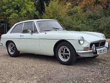 MG B GT, 1972, Glacier White