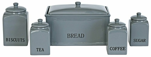 5pc storage set ceramic bread - ceramic,