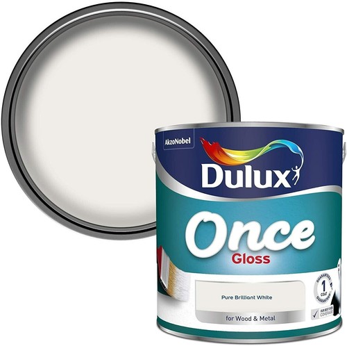 Dulux once coat gloss - once, pure