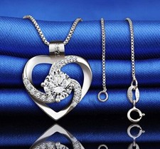 Necklace Heart Pendant Cubic