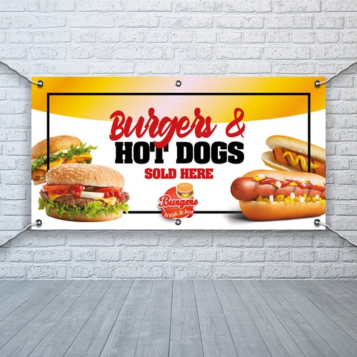 Pcv banner printing burgers - banner,