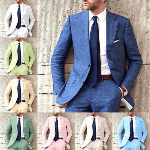 Men pieces linen notch - 2,