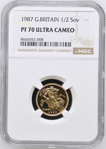 1987 gold proof half - gold,